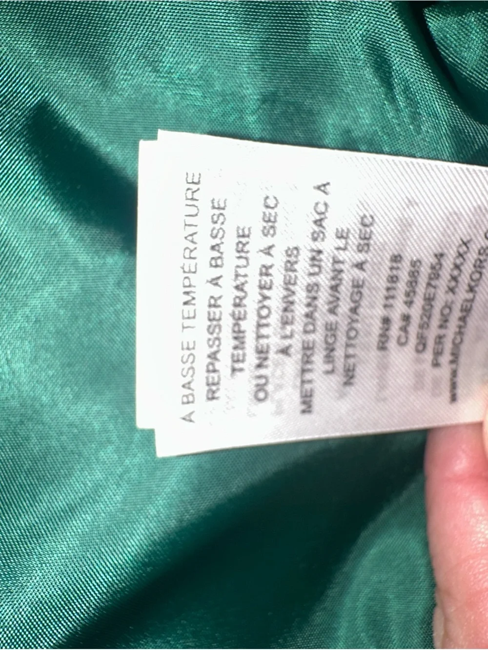 Michael Kors emerald Green Quilted Puffer Vest with Gold Zip